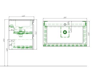 Мебельная раковина Aquatek AQ0480-00 81 см